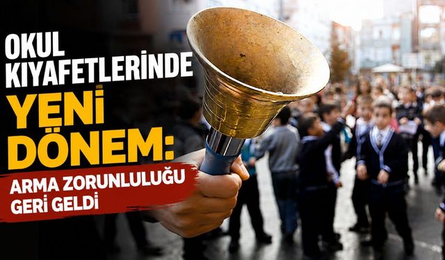Okul kıyafetlerinde yeni dönem: Arma zorunluluğu geri geldi