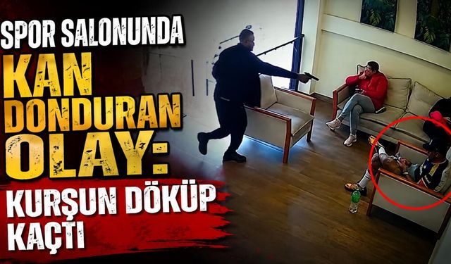 Spor salonunda kan donduran olay: Kurşun döküp kaçtı