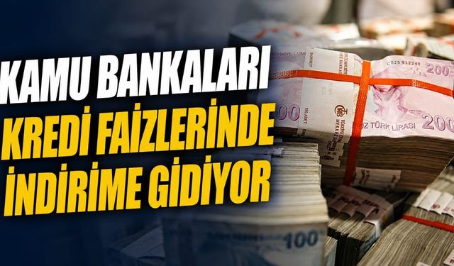 Kamu bankaları kredi faizlerinde indirime gidiyor