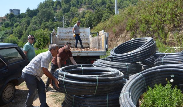 Antalya’da üreticiye 12 bin 300 metre sulama borusu desteği