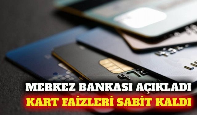 TCMB eylül ayı kredi kartı faiz oranlarını sabit tuttu