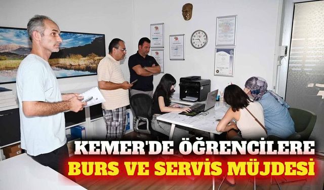 Kemer'de burs ve ücretsiz servis başvuruları başladı
