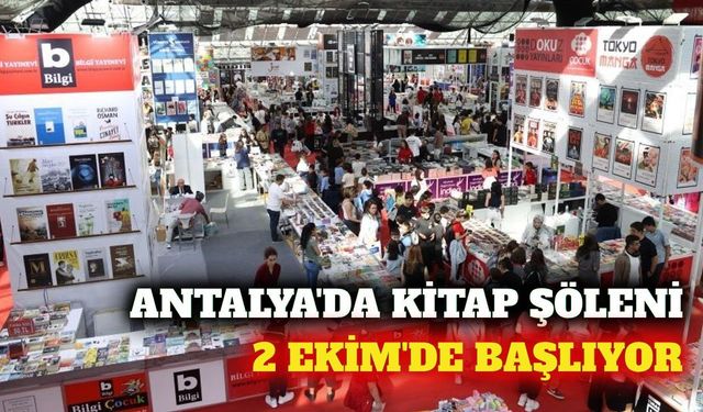 Antalya 16. Kitap Fuarı 2 Ekim'de kapılarını açıyor