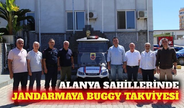Alanya jandarmasına plaj devriyesi için buggy bağışlandı