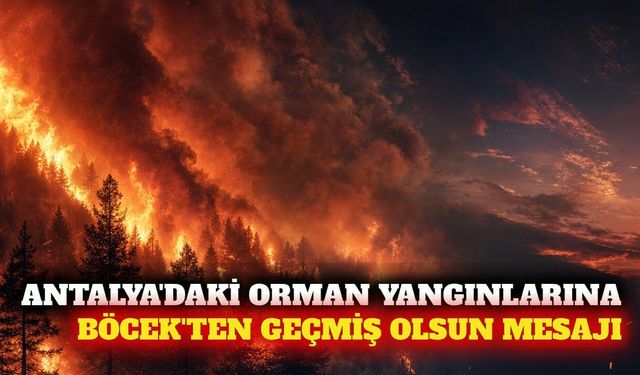 Böcek'ten Aksu, Serik ve Kumluca yangınlarına mesaj