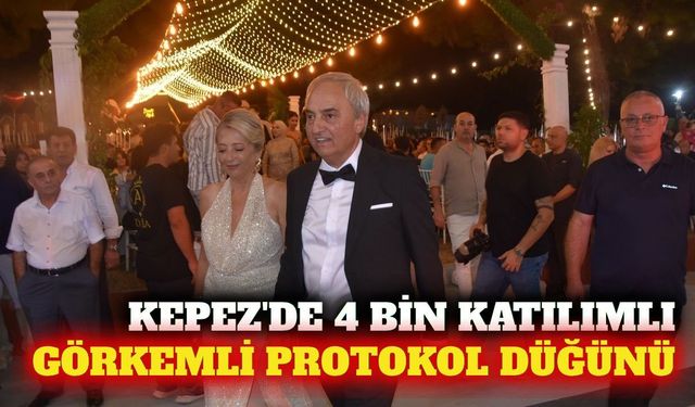 Kepez'de 4 bin katılımlı protokol düğünü