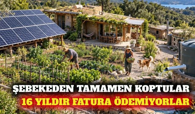 16 yıldır fatura ödemeyen ailenin şebekesiz yaşam modeli
