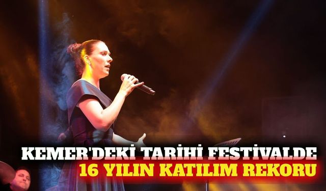Kemer'deki Phaselis Festivali'nde katılım rekoru kırıldı