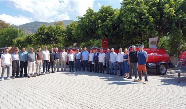 Alanya belediyesi’nden kırsal mahallelere 6 yangın söndürme tankeri