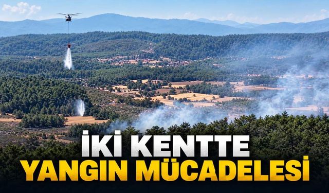Serik ve Menteşe’deki orman yangınları büyük ölçüde kontrol altında