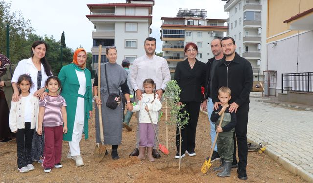 Alanya’da minik eller geleceğe umut ekti: Zeytin fidanları toprakla buluştu