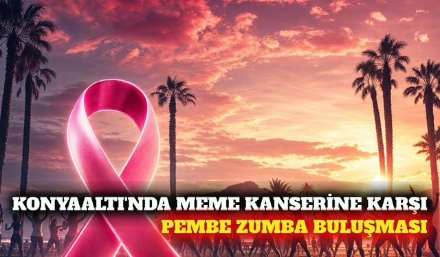 Konyaaltı'nda meme kanserine karşı zumba