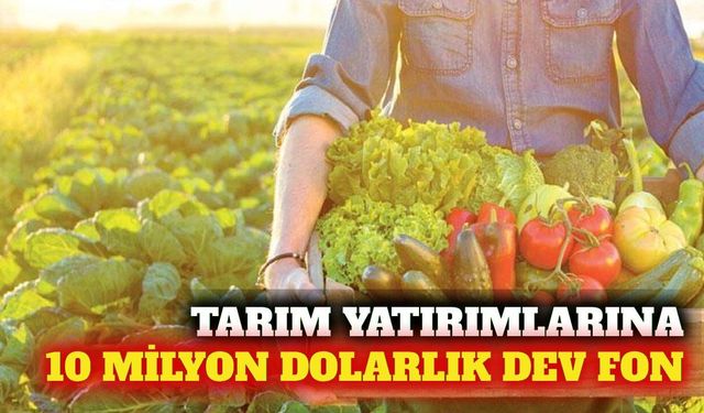 Tarım yatırımlarına 10 milyon dolarlık finansman desteği