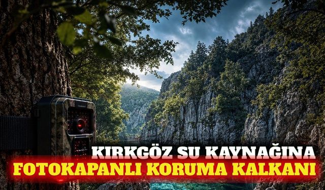 Antalya Kırkgöz su kaynağı fotokapanla izlenecek