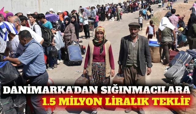 Danimarka'dan ülkesine dönen sığınmacılara 1,5 milyon lira