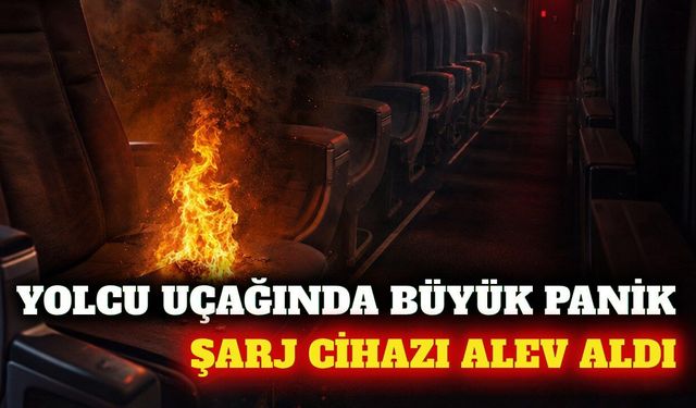 Uçakta şarj cihazı alev aldı, sefer acil inişle tamamlandı