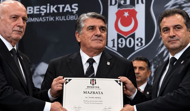 Beşiktaş'ta Yeni Dönem: Serdal Adalı Mazbatasını Aldı