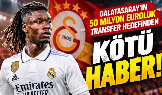Galatasaray’ın 50 milyon euroluk transfer hedefinden kötü haber!