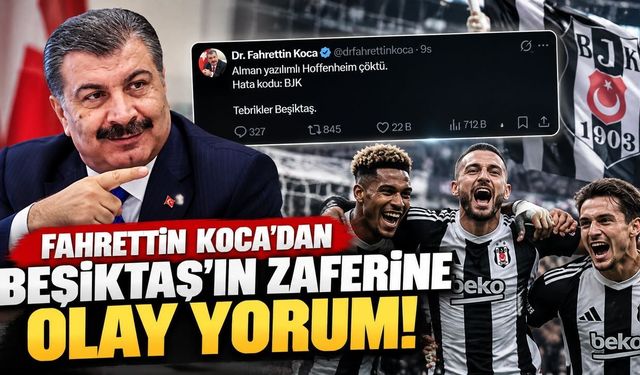 Fahrettin Koca'dan olay paylaşım! “Hata kodu BJK”