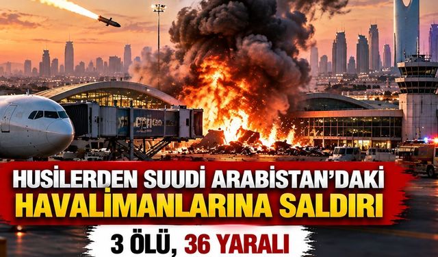 Husilerden Suudi Arabistan'daki Havalimanlarına Saldırı! 3 Ölü, 36 Yaralı