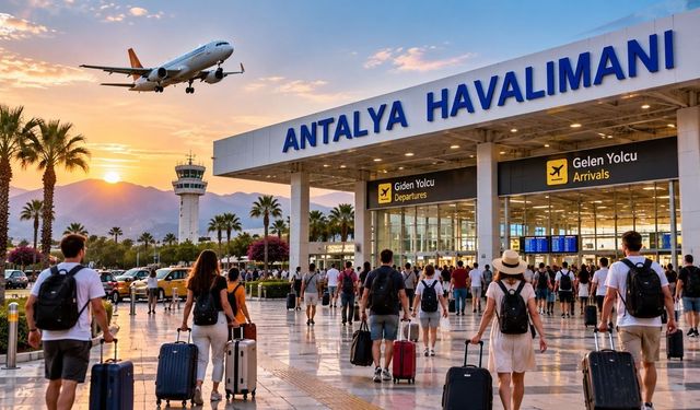 Antalya Havalimanı'nda yolcu rekoru! 9 ayda 30 milyon kişi ağırlandı