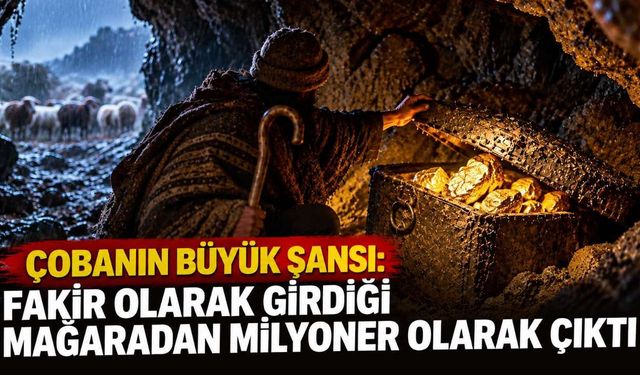 Çobanın büyük şansı: Fakir olarak girdiği mağaradan milyoner olarak çıktı