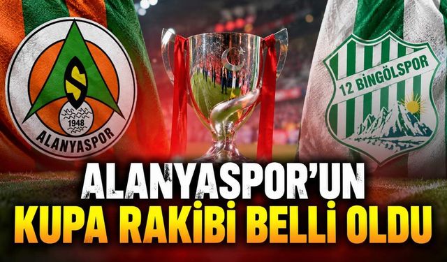 Alanyaspor'un Türkiye Kupası'ndaki rakibi 12 Bingölspor oldu