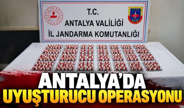 Antalya'da iki ilçede uyuşturucu operasyonu: 3 tutuklama