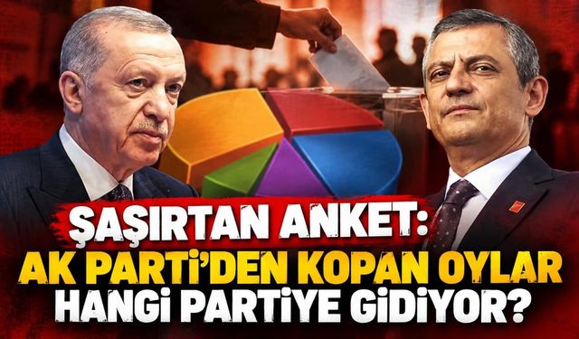 Şaşırtan anket: AK Parti'den kopan oylar hangi partiye gidiyor?