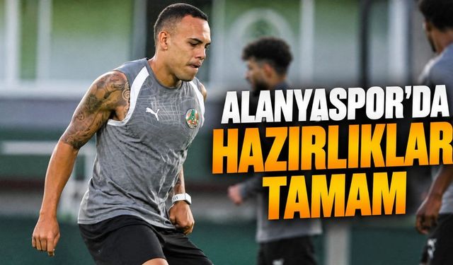 Alanyaspor, Kocaelispor maçı öncesi son antrenmanını tamamladı