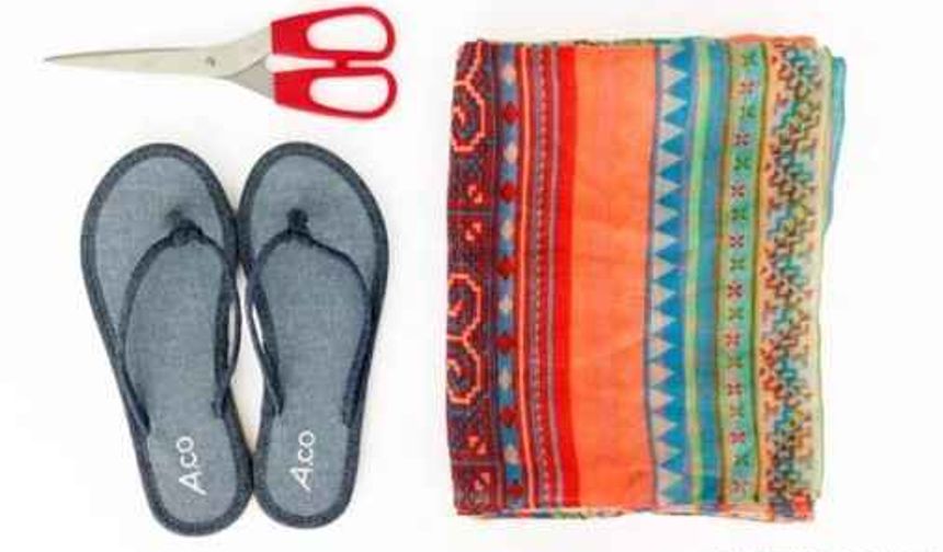 Terlikten sandalet nasıl yapılır?