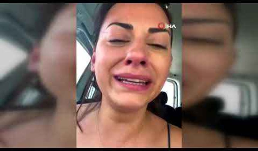 Spikerin gözyaşları! Yanan alanları görünce dayanamadı