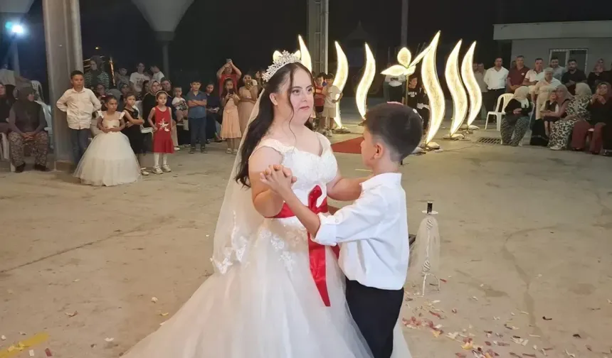 Manavgat'ta Gülsüm'ün gelinlik hayali gerçek oldu