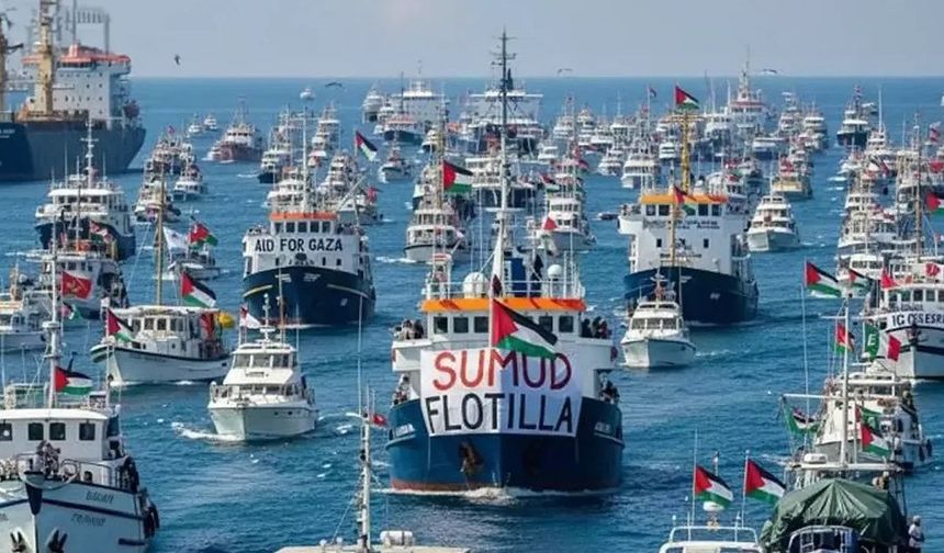 Küresel Sumud Filosu canlı takip: Filo tehlike altında Gazze'ye doğru ilerliyor