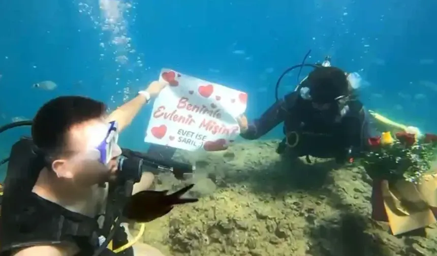 Alanya'da su altında 'evet' dedi
