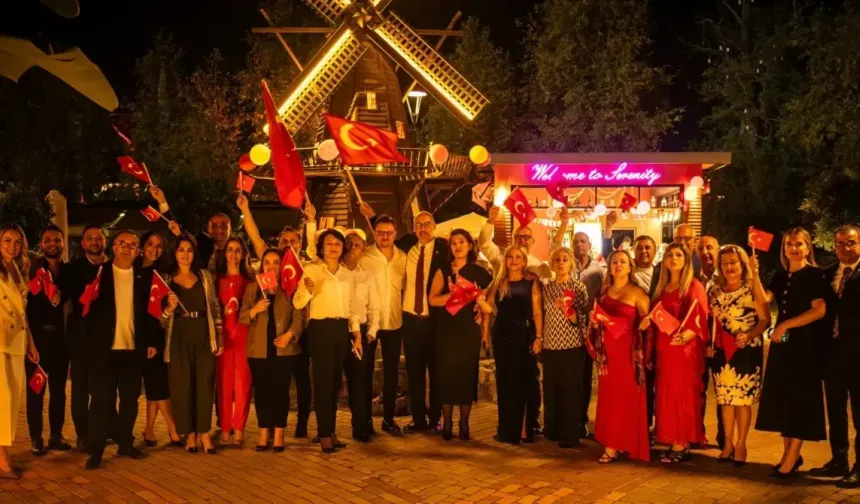 Alanya'da Barbecue'de cumhuriyet coşkusu