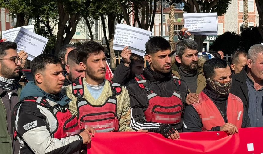 Antalya'daki motokuryelerden düşük zam tepkisi