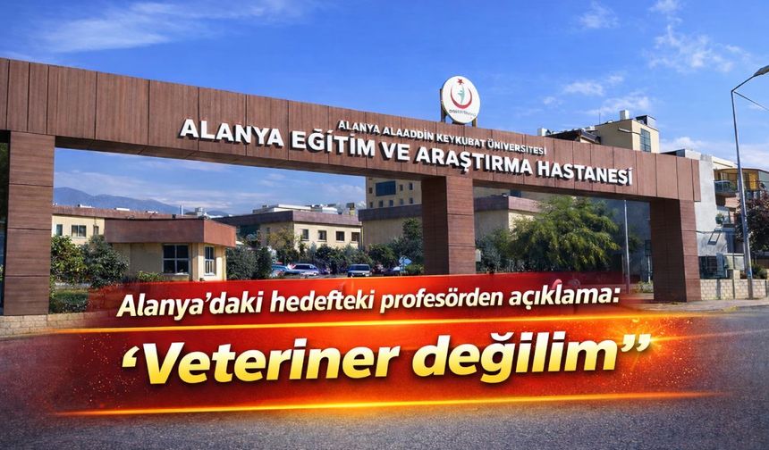 Alanya'da hedefteki profesörden açıklama: "Veteriner değilim"