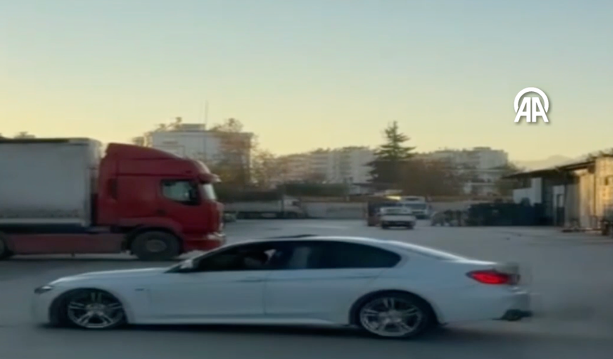 Antalya'da drift atan sürücüye para cezası