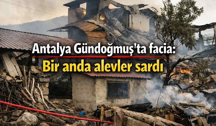 Antalya Gündoğmuş'ta facia: Bir anda alevler sardı
