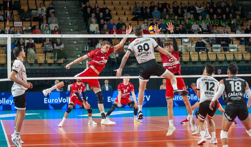 Alanya Belediyespor Avrupa'ya veda etti: 3-0