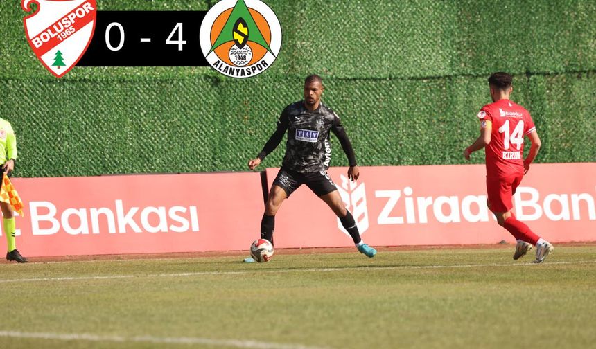Alanyaspor'dan kupada gol şov: 0-4