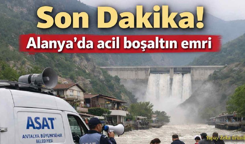 Son Dakika! Alanya'da acil boşaltın emri