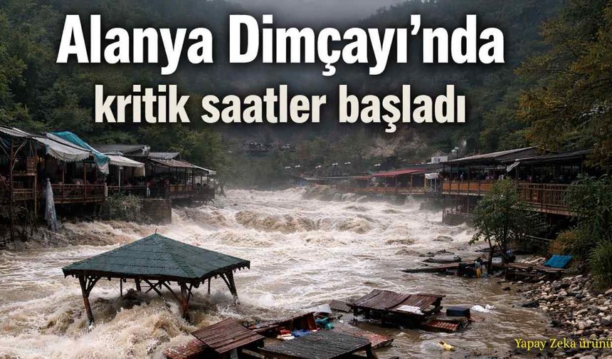 Alanya Dimçayı'nda kritik saatler başladı