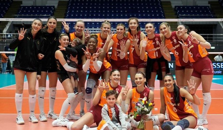 Galatasaray Daikin finale yükseldi: CEV Kupası’nda rakibini set vermeden geçti