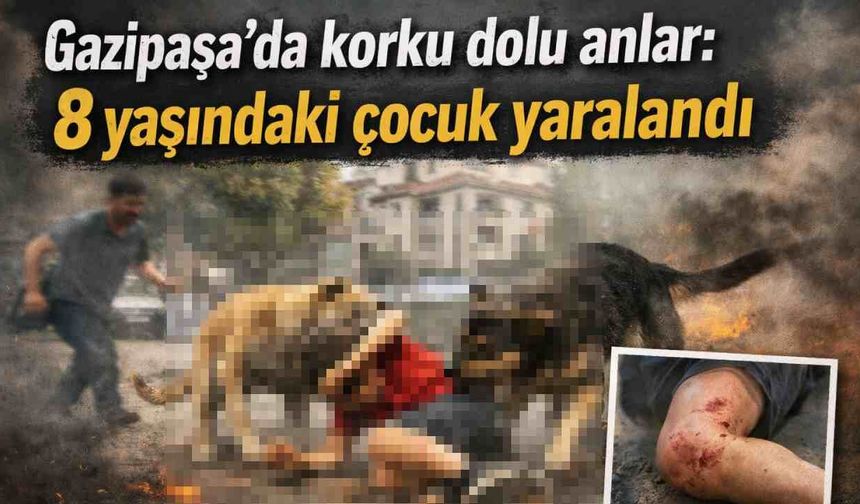 Gazipaşa'da korku dolu anlar: 8 yaşındaki çocuk yaralandı