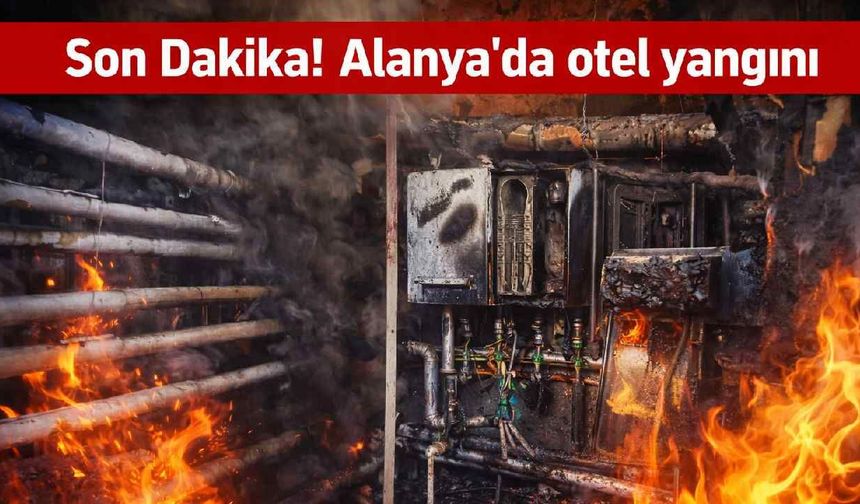 Son Dakika! Alanya'da otel yangını