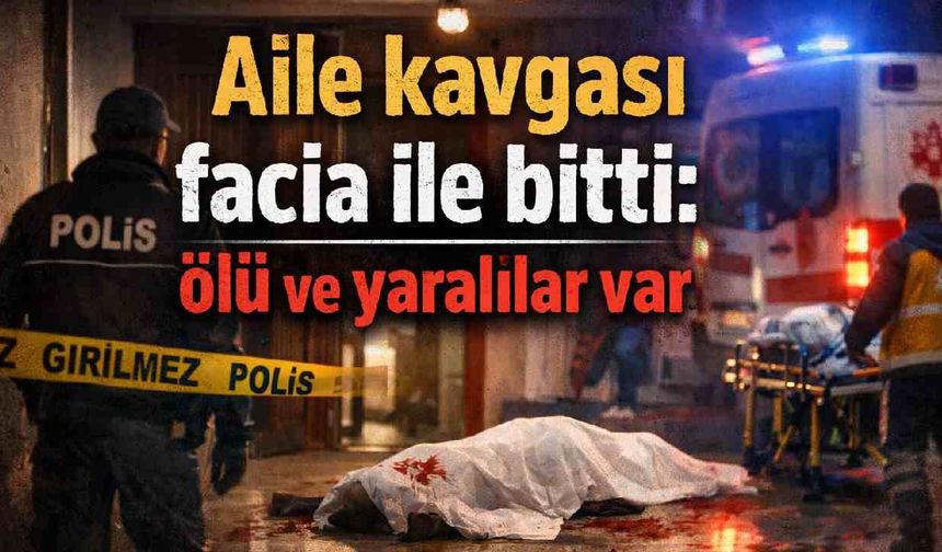 Aile kavgası facia ile bitti: ölü ve yaralılar var