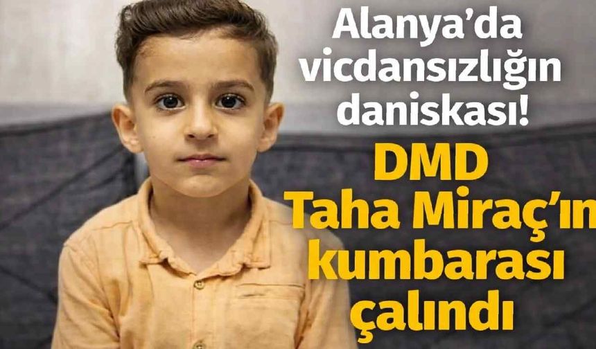 Alanya'da vicdansızlığın daniskası! DMD Taha Miraç'ın kumbarası çalındı