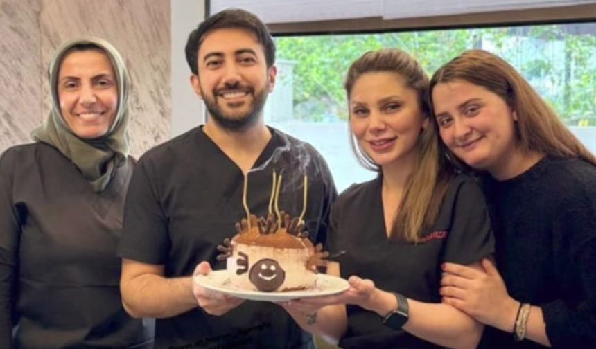 Klinikte sürpriz doğum günü: Ağaoğlu’nun mutluluğu yüzüne yansıdı